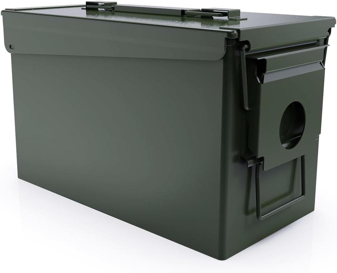 HARDROCK Metal Ammo Can, Ammo Box (50cal, Blackish green)