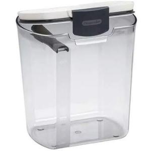 Progressive International Simple Transparent 4 Qt. Flour Keeper, 3 Count, 8 x 6.5 x 8.24 Inches