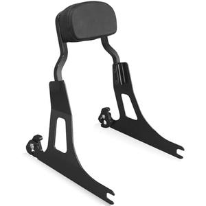 Detachable Backrest Sissy Bar for Harley 06-17 DYNA STREET BOB FXD FXDB FXDL FXDLS, CHOPPED STYLE, Gloss Black Finished
