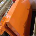 VEVOR Hydraulic Lift Table Cart, 330lbs Load Capacity 50 Inch Lifting Height, Manual Single Scissor Lift Table with Non-Slip Pad and 4 Wheels, Hydraulic Scissor Cart for Material Handling, Orange