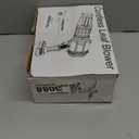 Cordless Leaf Blower Compatible for Milwaukee 18V Battery(NO Battery), Mini Turbo Jet Blower with 2 Nozzles, Lightweight & One-Hand Use, for Patio Garage Yard Cleaning Car Dryer(Tool Only) (Red)