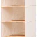 Honey-Can-Do SFT-01003 Hanging Closet Organizer, Bamboo/Canvas, 6-Shelf, 1.5 x 13 x 14.5 inches