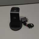 Anlmz 3 in 1 Charging Station for iPhone, Wireless Charger for iPhone 17 16e 16 15 14 13 12 11 X Pro Max & Apple Watch - Wireless Charging Station for AirPods 4 3 Pro (Black)