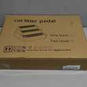 Adjustable 3 Steps Cat Ramp for Litter Box, Detachable Cat Pedal Step Stool with Filter Function, Double Layered Cats Litter Trapper, Suitable for Small&Elderly Cats, Non-Slip(Grey)