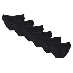 Amazon Essentials Women's Cotton Bikini Brief Underwear , Pack of 5, Black, Size 4X