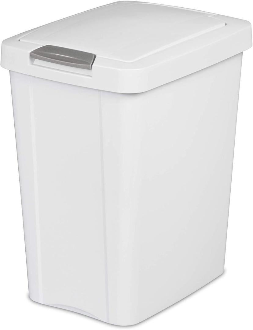 STERILITE 10438004 Touch Can, White, 7.5 Gallon