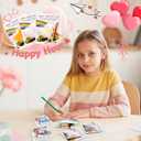 24 Pack Valentines Gemstones Dig Kit for Kids Gems Crystal Excavation with Card Party Favors for Boys and Girls Valentines Exchange Gifts