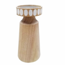 HD Designs 8 in Wood Candle Holder