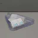 Sotfamily Plastic Shower Caddy Corner (for 90 Only), 2 Pack Adhesive Corner Shower Shelves for Bathroom Organizers and Storage, Crystal