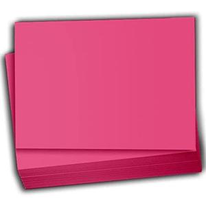Hamilco Colored Scrapbook Cardstock Paper 5x7 Card Stock Paper 65 lb Cover 100 Pack (Fuchsia Pink)