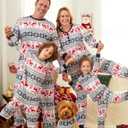 PATPAT Christmas Family Matching Pajama Sets Includes Christmas Socks - Perfect for Family Photos & Holiday Celebrations (L)