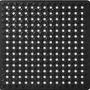 Yimobra Square Shower Floor Mat Non Slip, 21"X21" Machine Washable Bath Tub Mat, Soft on Feet, Bathmat with Drain Holes and Suction Cups, Fast Draining, Black