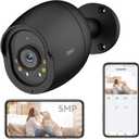 ARENTI 5MP PoE IP Camera Outdoor, Bullet Surveillance Cameras for Home Security with Human/Vehicle Detection, Full Color Night Vision, Two Way Talk, App Control