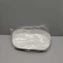 Raised Dog Feeder Bowl Stand - Elevated Dining Table for Small and Medium Dogs and Cats - Fits Food and Water Dish up to 6" Diameter - Milky White (Bowls Not Included)