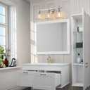 Industrial Bathroom Vanity Lights: 3-Lights Silver Brushed Nickel Vintage Metal Cage Wall Lamp - Rustic Farmhouse Light Fixture Over Mirrors Cabinet for Bath Hallway