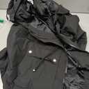 PESION Womens Packable Military Utility Vests Outerwear Waterproof Windbreaker Jacket Cargo Vest with Removable Hood (Black, XL)
