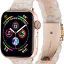 HOPO Compatible With Apple Watch Band 38mm 40mm 41mm 42mm 44mm 45mm 46mm 49mm,Resin Watch Strap Bracelet Wristband Fashion Lightweight Replacement For iWatch Bands Series 11 Ultra 10 9 8 7 6 5 4 3 2 1 SE for Women Men