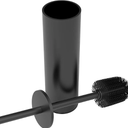 WZKALY Toilet Brush and Holder Set, Stainless Steel Toilet Bowl Brush with Lid, Rust Proof Toilet Cleaner Brush with Caddy, Durable Bristles, Splash Proof, Ideal for Bathroom (2 Pack, Brushed Nickel) Black color
