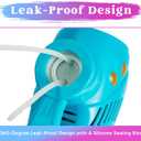 JOYIN 2 Bubble Guns with 2 Refill Solution (10 oz Total), Automatic Bubble Maker Blower Machine for Kids, Toddlers, Outdoors, Party, Birthday Gift, Easter Toys (Blue, Orange)