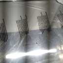 ANDY STAR Brushed Nickel Bathroom Mirror, 28x36 Inch Asymmetrical Wall Mirror, Modern Rectangle Mirror with Unique Wavy Design Ideal for Home Decor, Premium Stainless Steel Metal