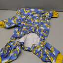 LovinPet Pitbull Dog Pajamas - Pet Anxiety Relief, Sun Protection Dog Pajamas, Comfy Stretchy Fabric, Pitbull Onesie, Dreamy Bear Print, Pitbull Shirt, Pet Jammies,Yellow XL