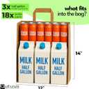 Qutuus Large Paper Bags with Handles Bulk - 50 Pcs 12x7x14 Large Paper Grocery Shopping Bags with Handles, Brown Sacks for Groceries, Recycling, Delivery, Take Out, To Go, Retail