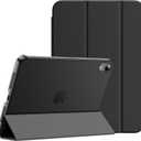 JETech Case for iPad mini (A17 Pro, 2024 Model, 7th Generation) / mini 6 (2021 Model, 6th Generation), Slim Stand Hard Back Shell Smart Cover with Auto Wake/Sleep (Black)