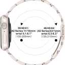 Slim Designer Stainless Steel Band Compatible with Apple Watch Bands for Women Men 38mm 40mm 41mm 42mm 44mm 45mm 46mm 49mm, Dressy Wristband for iWatch Series 11 10 9 SE 8 7 6 5 4 3 2 1