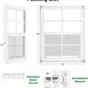 18" x 23" Shed Windows 2 Pack, Small Sliding Window with Tempered Glass & Metal Mesh Screen, Flush Mount Windows for Shed Chicken Coop Barn Household Garage Basement Cabin Playhouse
