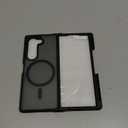 FNTCASE for Samsung Galaxy Z-Fold-6 Case: Strong Magnetic Military Grade Drop Protection Phone Cases with S Pen Holder Slot Matte Slim Built-in Screen Protector Cover Rugged Shockproof TPU (Black)