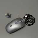 HZD LED Wireless Mouse, Slim Silent Rechargeable Mouse for Laptop, 2.4G Portable USB Optical Mouse with Type C Adapter, 3 Adjustable DPI Levels 1600/1200/800 for Tablet/Computer Sliver