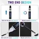 Black Touch Up Paint for Cars, Two-In-One Car Paint Scratch Repair Pen, Quick & Easy Solution to Repair Minor Automotive Scratches 0.4 fl oz. (Black)