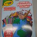 World's Favorite Colors Sticker Activity Sheet with Markers