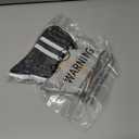 AugRing Women's Striped Cotton Crew Socks Cozy Casual Athletic Quarter Socks for Running & Gym Size 5-11