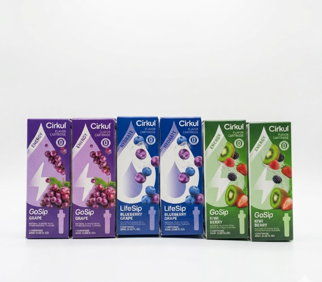 Cirkul Electrolytes Flavor Water Variety Pack, Makes 36 Drinks, No Sugar, Zero Calorie Drink Mix
