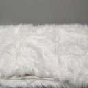 SERISSA Ultra Soft Faux Sheepskin Fur Rug White Fluffy Rug for Bedroom Large Fuzzy Rug Furry Sheepskin Rug Shaggy Rug for Living Room Decor, 4x6 Feet(Rectangle, White) (4 x 6 feet)