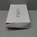 PARTY Women's Fashion Sneaker Lace Up Low Top Comfortable Cushioned Walking Shoes, Podcast, RED Glitter, 8