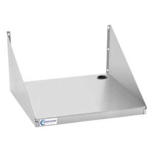 Stainless Steel Microwave Shelf, 18"x24" 200 lb Heavy Duty Metal Appliance Wall Mount Floating Shelving, Commercial Microwave Rack for Kitchen, Restaurant and Hotel
