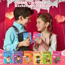 24 Pack Valentines Day Gifts for Kids Classroom LED Invisible Ink Pen with Valentines Cards for Kids School, Spy Pen Magic Gifts Valentines for Class Exchange Cards Prizes Party Favors for Boys Girls