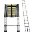 OUTPRIZE 14.5FT Telescoping RV Ladder, Portable Aluminum RV Telescoping Ladder Compatible with Lippert On-The-Go Receiver, 350lbs Capacity
