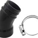 Joywayus 45 Degree Angled Connector for Air Hopper Spray Gun 1-1/2" Diameter