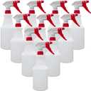 Tergy 10 Packs 32oz Empty Spray Bottles Plastic Heavy Duty Refillable Spray Bottles with Adjustable Nozzle and Measurements for All Purpose Cleaning Solutions