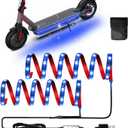 Keiurot Led Lights for Scooter Night Riding Electric Scooter LED Strip Light Led Light Strips 5V Flashing Mode for Outdoor, Blue