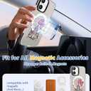 Toycamp for iPhone 16 Case Compatible with Magsafe - Cute Design 360 Magnetic Ring Holder Stand Kickstand Funny Castle Girly Pretty Fashion TPU Phone Covers for Women Tenn Girls