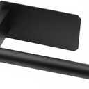 Toilet Roll Holder Wall Mounted - Self Adhesive Stainless Steel Toilet Paper Holder for Bathroom & Kitchen - Waterproof & Rust Resistant - No Drilling Required