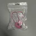 2 x 2 Pcs Padlock Combination Locker Lock 3 Digit Heart Shaped Cable Lock with Code, Pink Heart Locks for Backpacks, Gym Locker, Suitcase Travel Locks