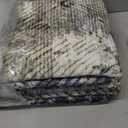 6' x 9' Washable Area Rug - Low Pile Soft Vintage Indoor Rug for Living, Dining or Bedroom - Lightweight Carpet with Non-Slip Backing - Foldable for Easy Placement, Blackish