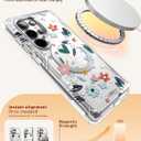 i-Blason for Samsung Galaxy S25 Ultra Case MagSafe with Built-in Screen Protector [Support Fingerprint ID & Wireless Charger] Full-Body Slim Style Magnetic Phone Case for S25 Ultra, Flower