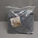 H.VERSAILTEX Rich Velvet Stretch 2 Piece Cover Chair Slipcover Sofa Cover Furniture Protector Couch Soft with Elastic Bottom Chair Couch Cover with Arms Width Up to 49 Inch(Chair, Stone Blue)