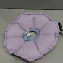 H HIDREAM Soft Cat Cone Collar Cute Adjustable Cat Recovery CollarElizabethan e Collar that can Protect Head and Foot WoundsPurple Flower All-Season Style